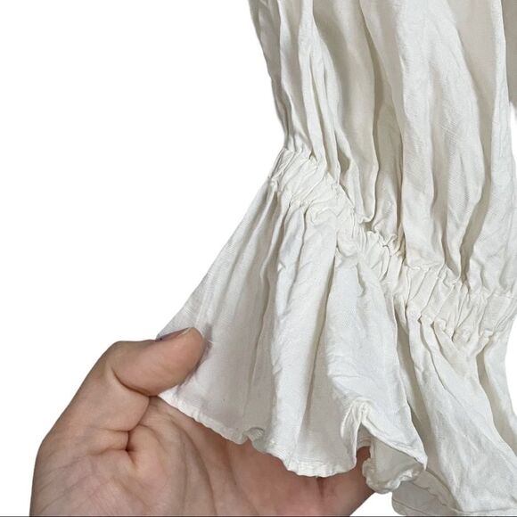 Rejina Pyo Camila Cotton Blouse in White - Picture 8 of 12